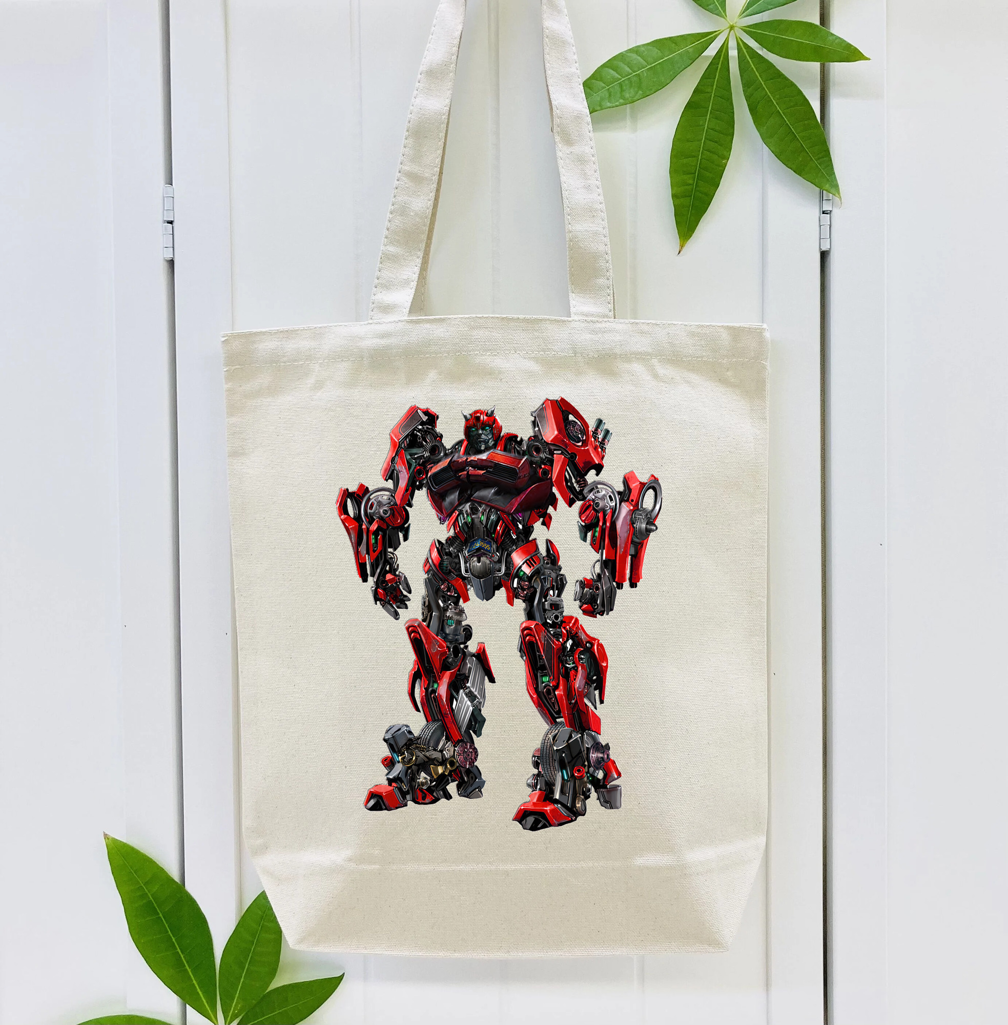 Transformers トランスフォーマー 縦型キャンバス生地手提げバッグ　トートバッグ