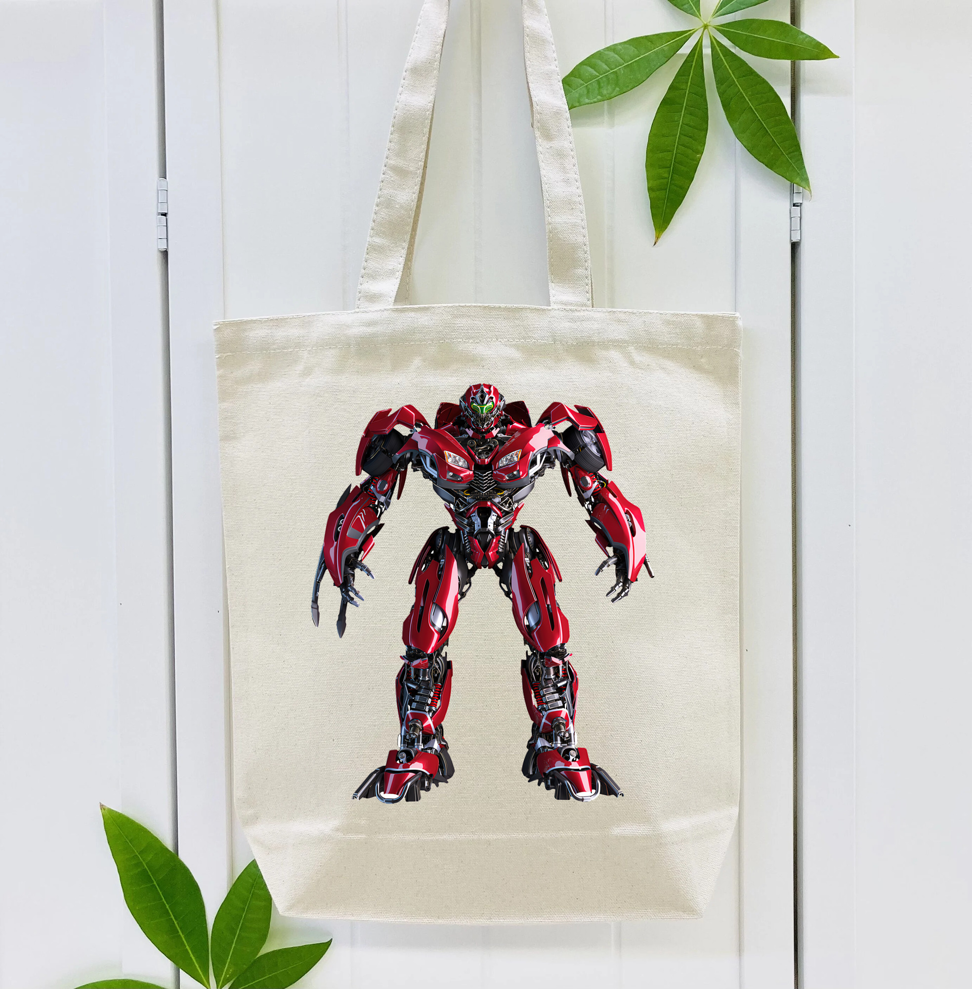 Transformers トランスフォーマー 縦型キャンバス生地手提げバッグ　トートバッグ