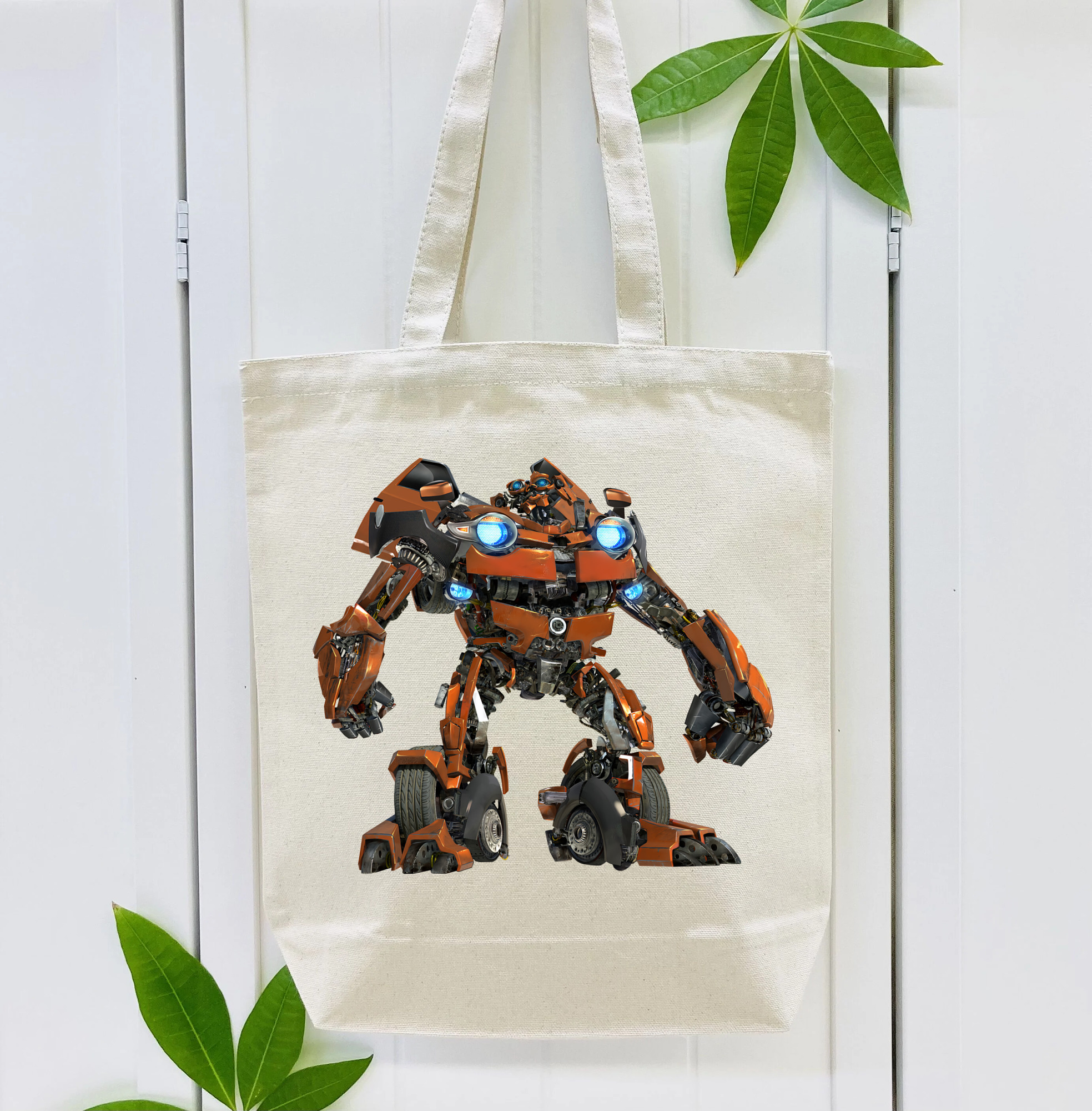 Transformers トランスフォーマー 縦型キャンバス生地手提げバッグ　トートバッグ