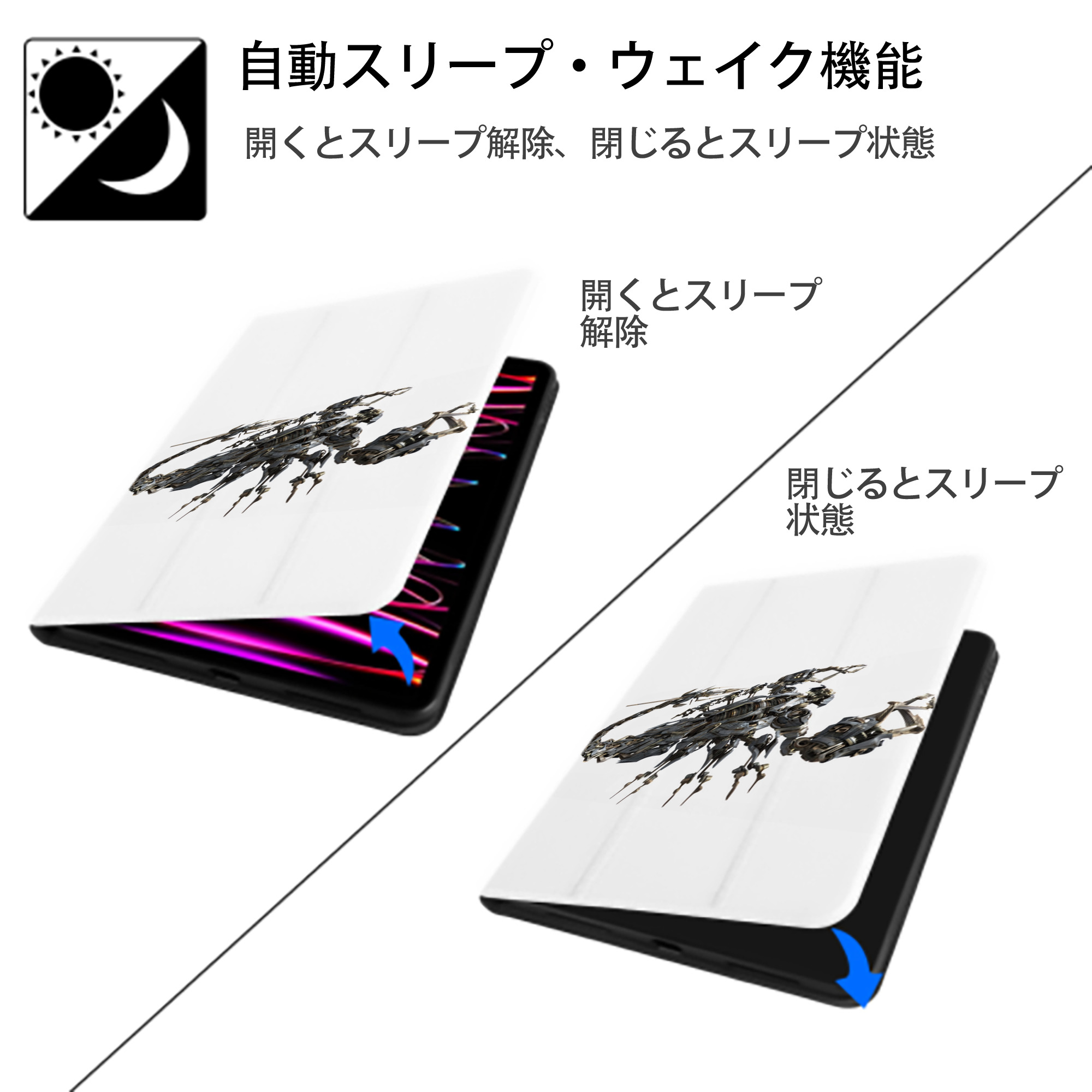 Transformers トランスフォーマー IPad ケース ペン収納付き 三つ折りスタンド PUレザー×シリコン 対応機種9.5/10.5/10.9インチ