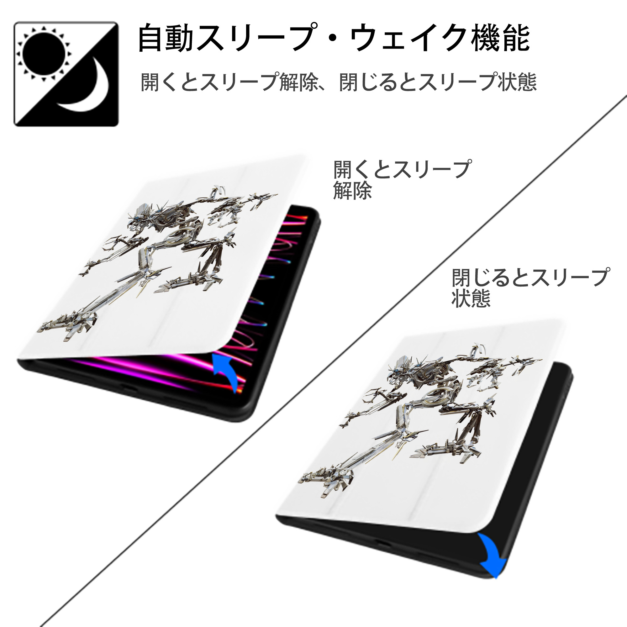 Transformers トランスフォーマー IPad ケース ペン収納付き 三つ折りスタンド PUレザー×シリコン 対応機種9.5/10.5/10.9インチ