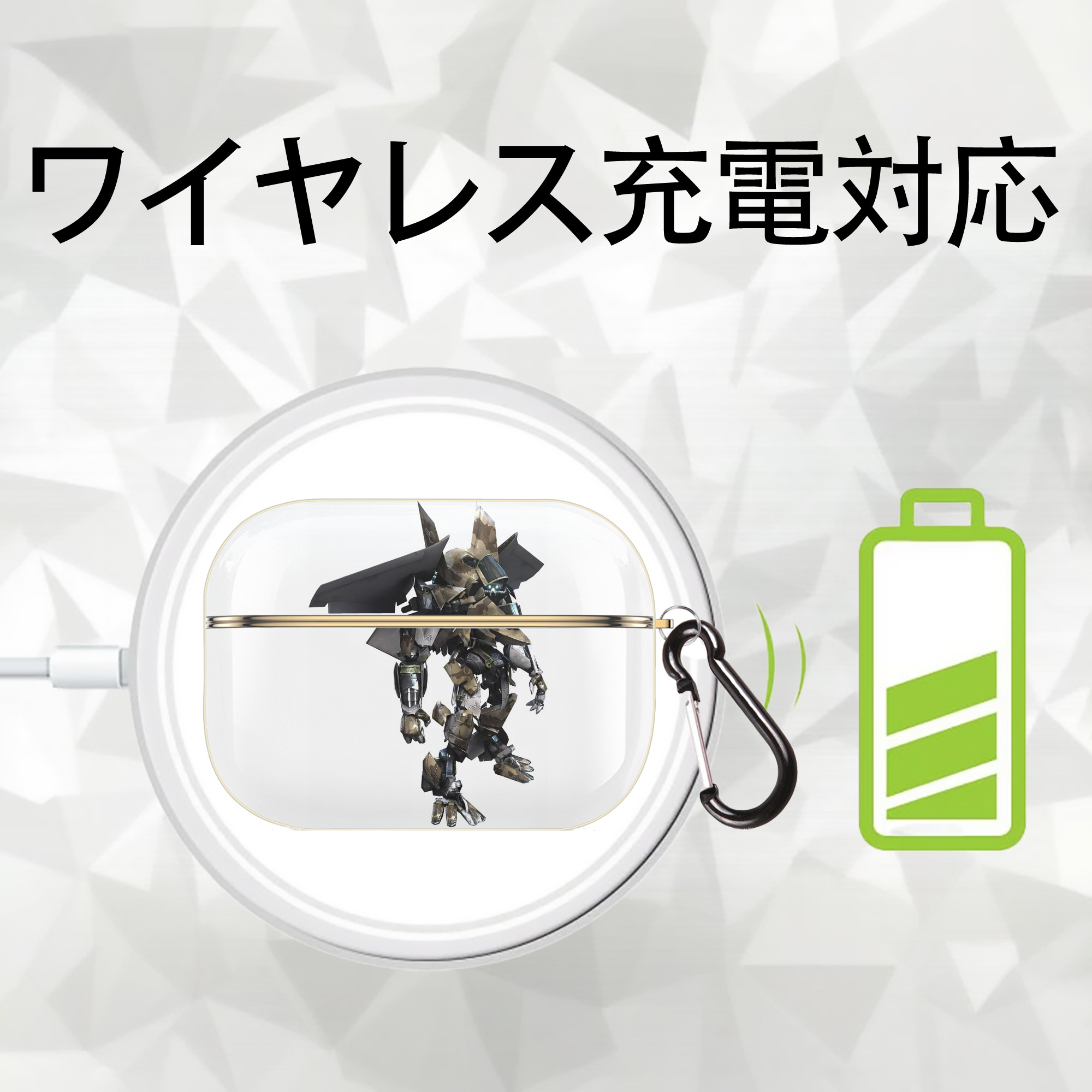 Transformers トランスフォーマー 【AirPods Pro用】ハードシェル保護ケース｜耐衝撃・防指紋・カラビナ付き商品仕様