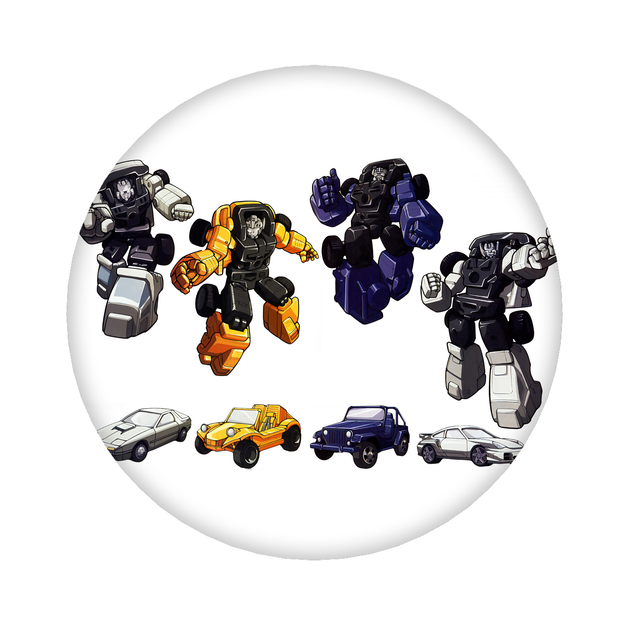 （画像用） Transformers トランスフォーマー 6cm 缶バッジ 複数セット