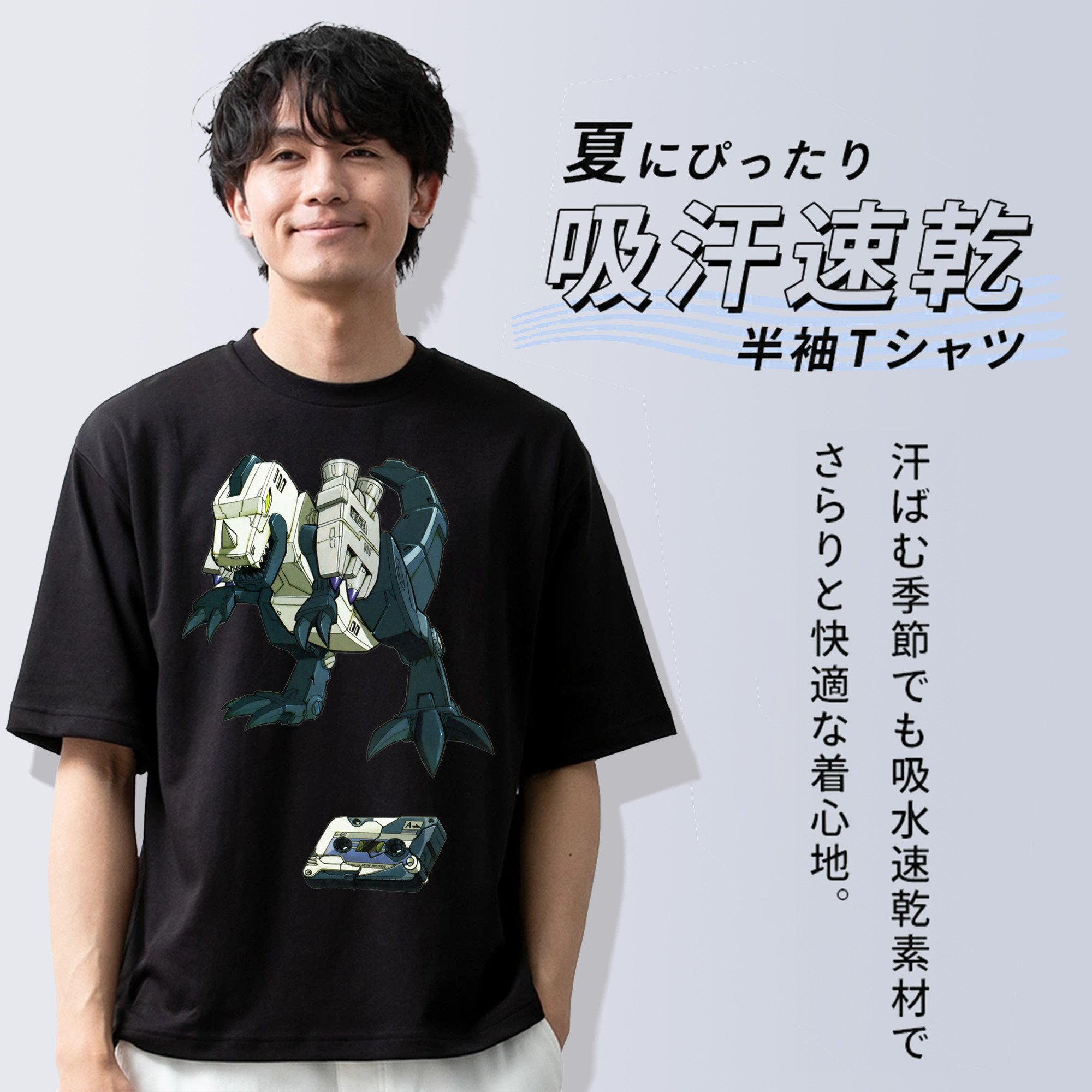  綿100％半袖Tシャツ（フロントプリント）
