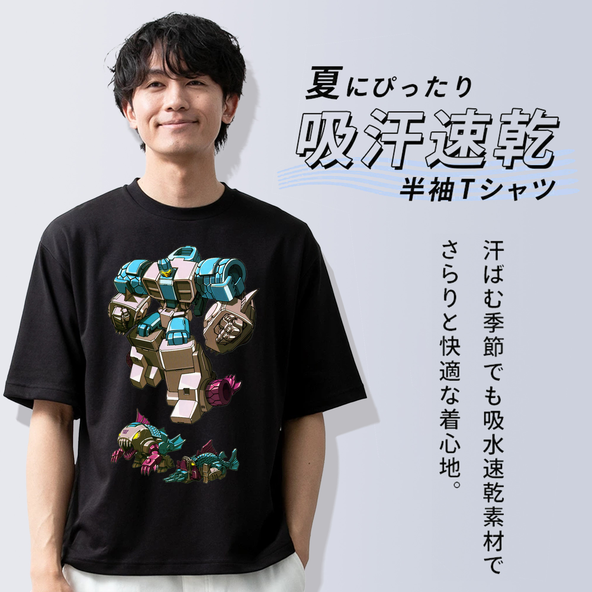 綿100％半袖Tシャツ（フロントプリント）