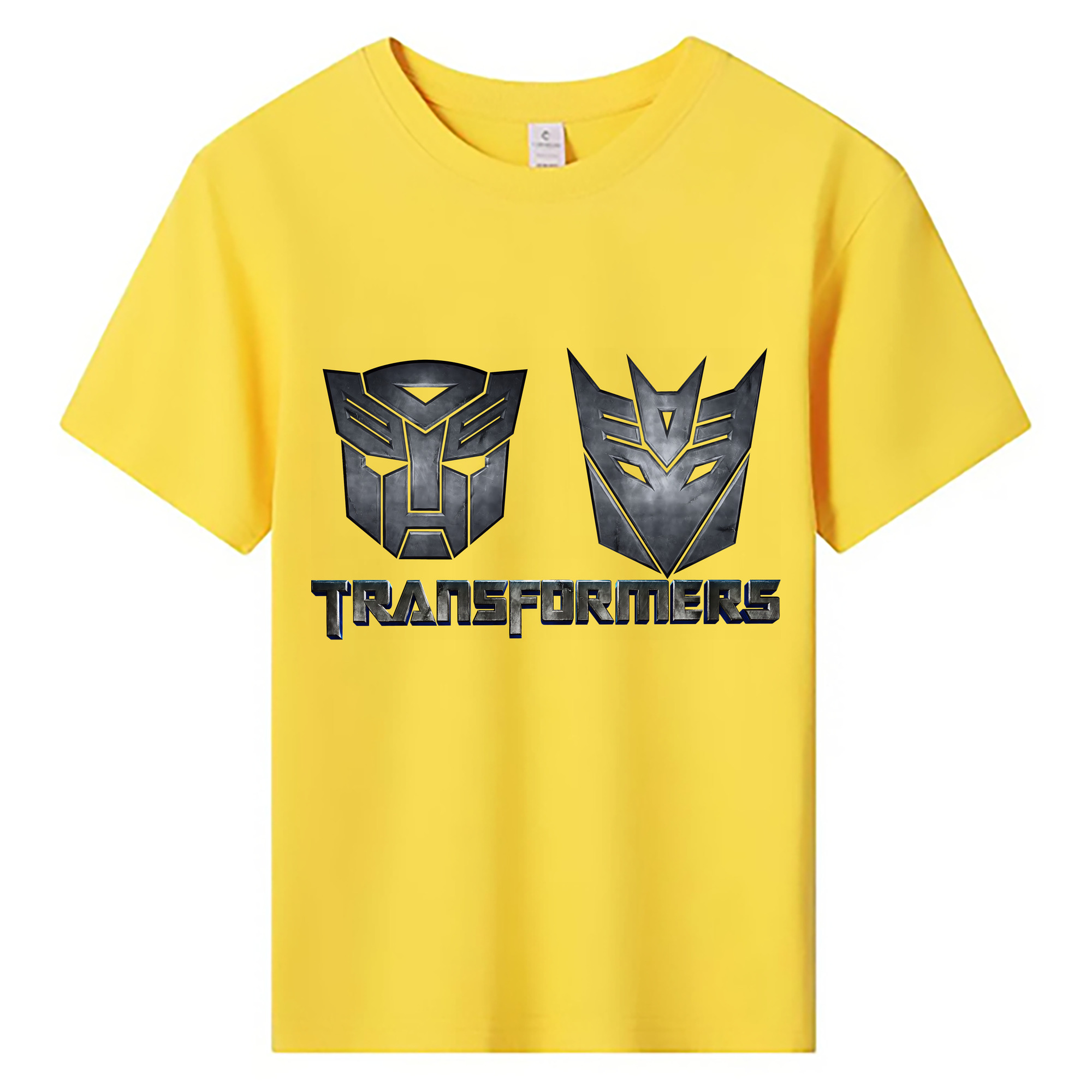 （画像用） Transformers トランスフォーマー 綿100％キッズTシャツ（フロントプリント）