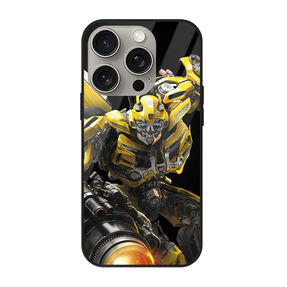 （画像用） Transformers トランスフォーマー 【iPhone15Pro対応】スマホケース 耐衝撃＆黄変防止 背面ガラス