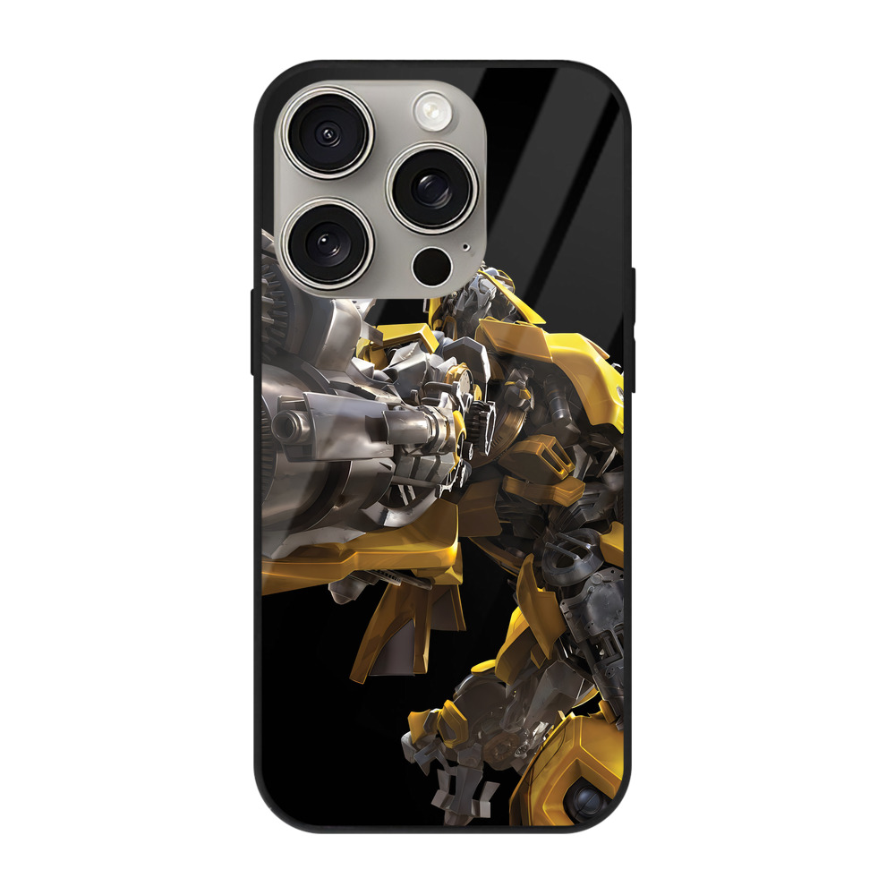 （画像用） Transformers トランスフォーマー 【iPhone15Pro対応】スマホケース 耐衝撃＆黄変防止 背面ガラス