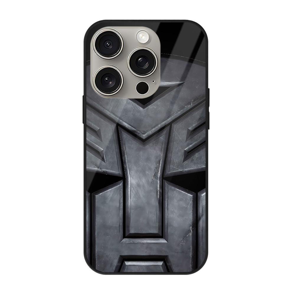 （画像用） Transformers トランスフォーマー 【iPhone15Pro対応】スマホケース 耐衝撃＆黄変防止 背面ガラス