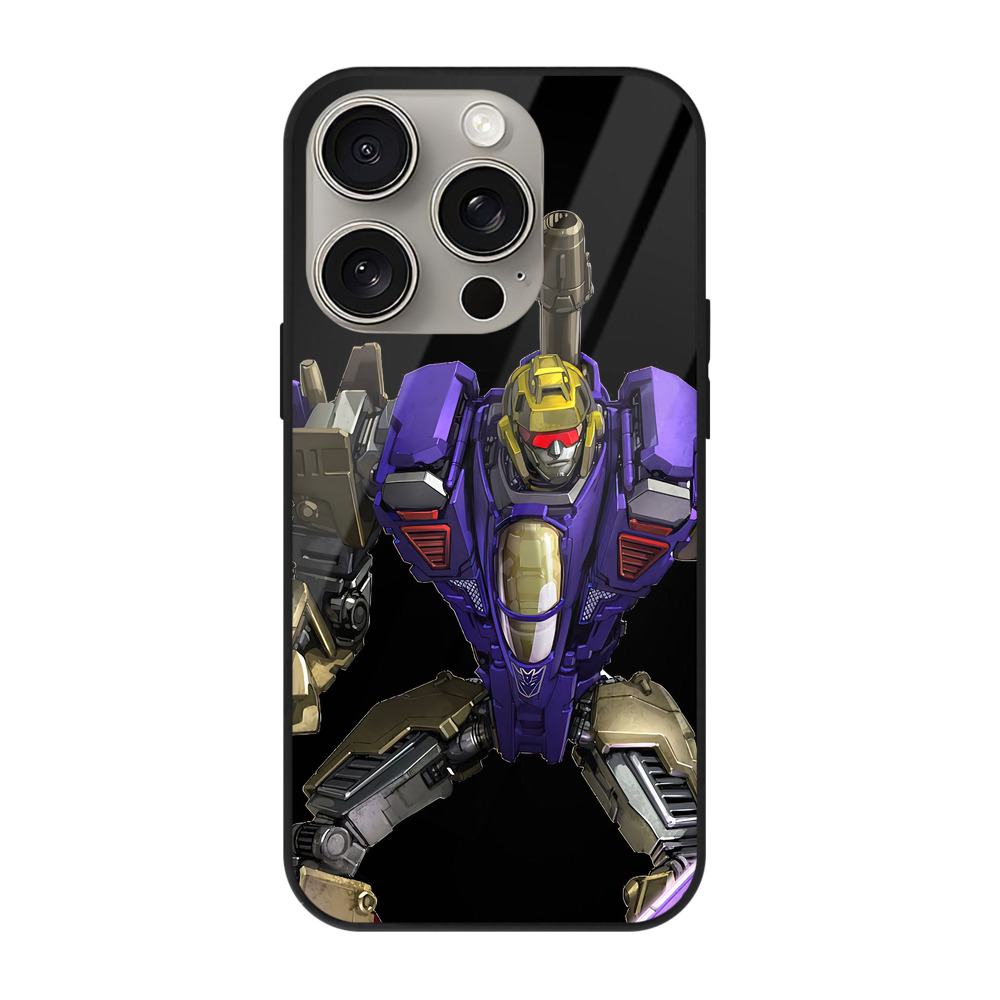 （画像用） Transformers トランスフォーマー 【iPhone15Pro対応】スマホケース 耐衝撃＆黄変防止 背面ガラス