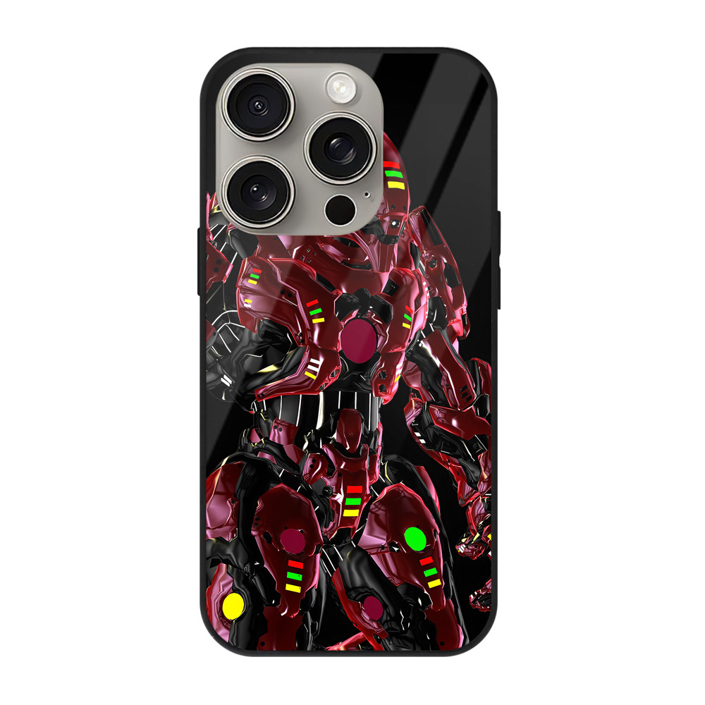 （画像用） Transformers トランスフォーマー 【iPhone15Pro対応】スマホケース 耐衝撃＆黄変防止 背面ガラス