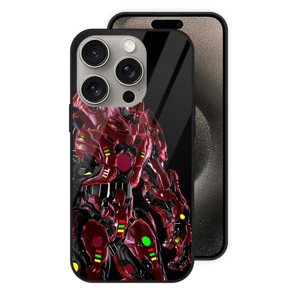（画像用） Transformers トランスフォーマー 【iPhone15Pro対応】スマホケース 耐衝撃＆黄変防止 背面ガラス