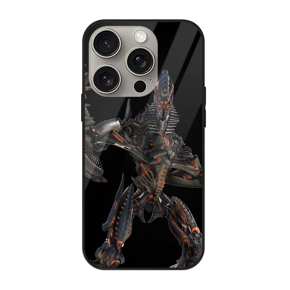 （画像用） Transformers トランスフォーマー 【iPhone15Pro対応】スマホケース 耐衝撃＆黄変防止 背面ガラス