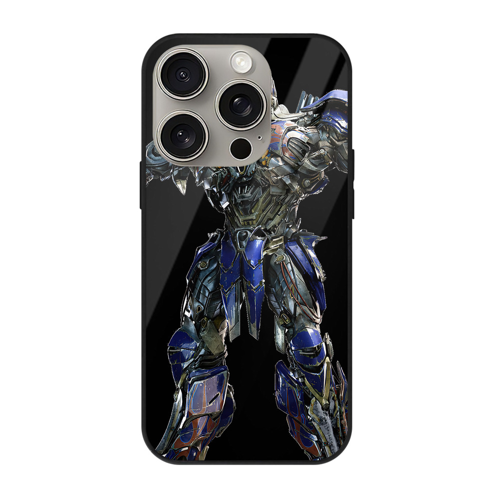 （画像用） Transformers トランスフォーマー 【iPhone15Pro対応】スマホケース 耐衝撃＆黄変防止 背面ガラス