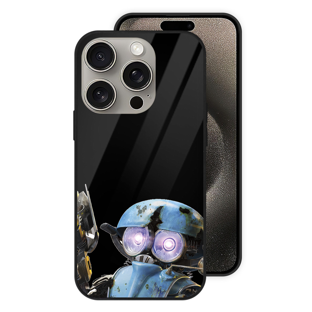 （画像用） Transformers トランスフォーマー 【iPhone15Pro対応】スマホケース 耐衝撃＆黄変防止 背面ガラス