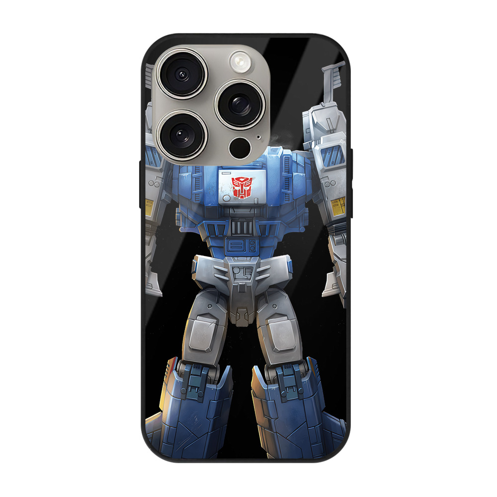 （画像用） Transformers トランスフォーマー 【iPhone15Pro対応】スマホケース 耐衝撃＆黄変防止 背面ガラス
