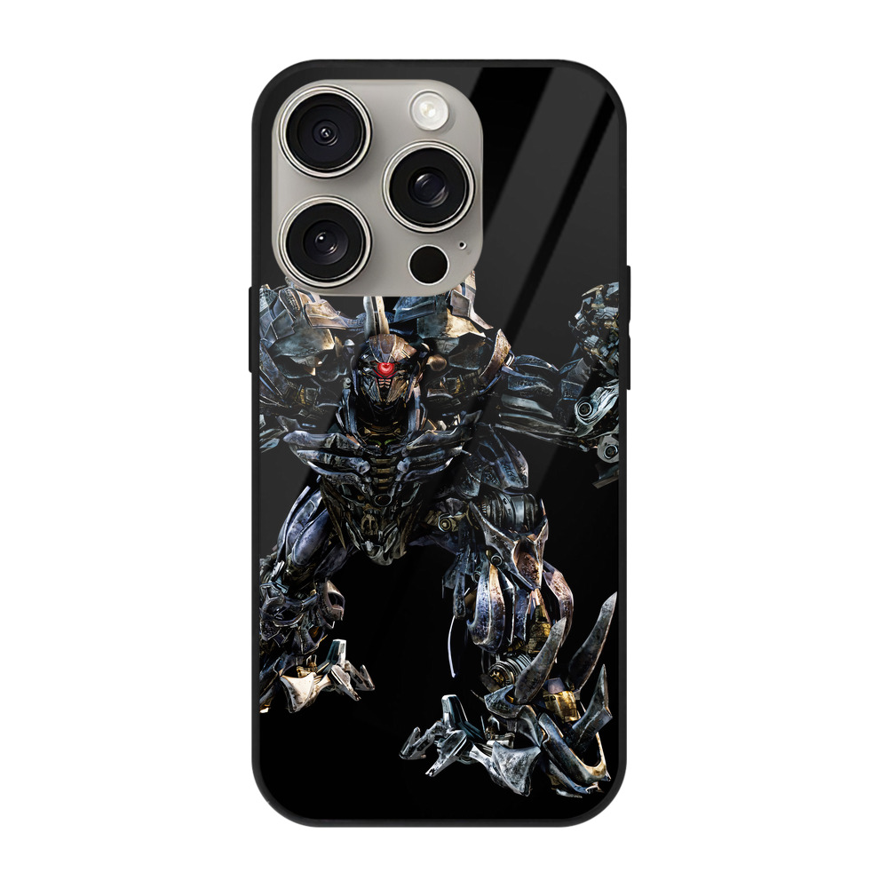 （画像用） Transformers トランスフォーマー 【iPhone15Pro対応】スマホケース 耐衝撃＆黄変防止 背面ガラス
