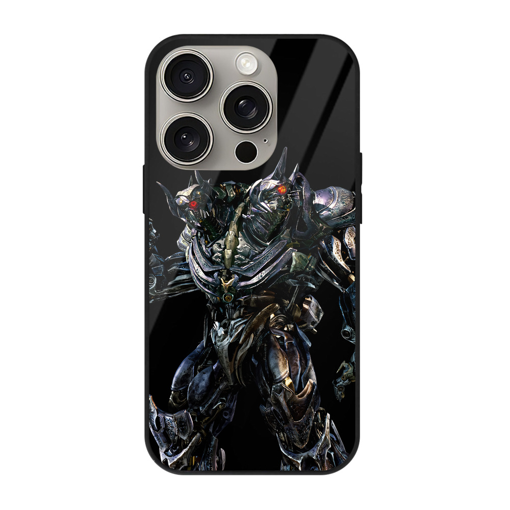 （画像用） Transformers トランスフォーマー 【iPhone15Pro対応】スマホケース 耐衝撃＆黄変防止 背面ガラス