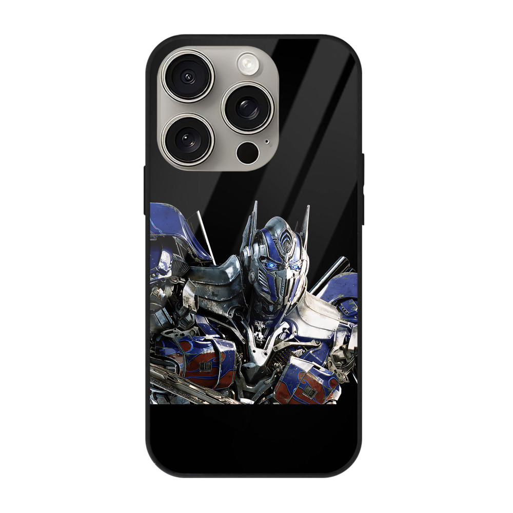 （画像用） Transformers トランスフォーマー 【iPhone15Pro対応】スマホケース 耐衝撃＆黄変防止 背面ガラス