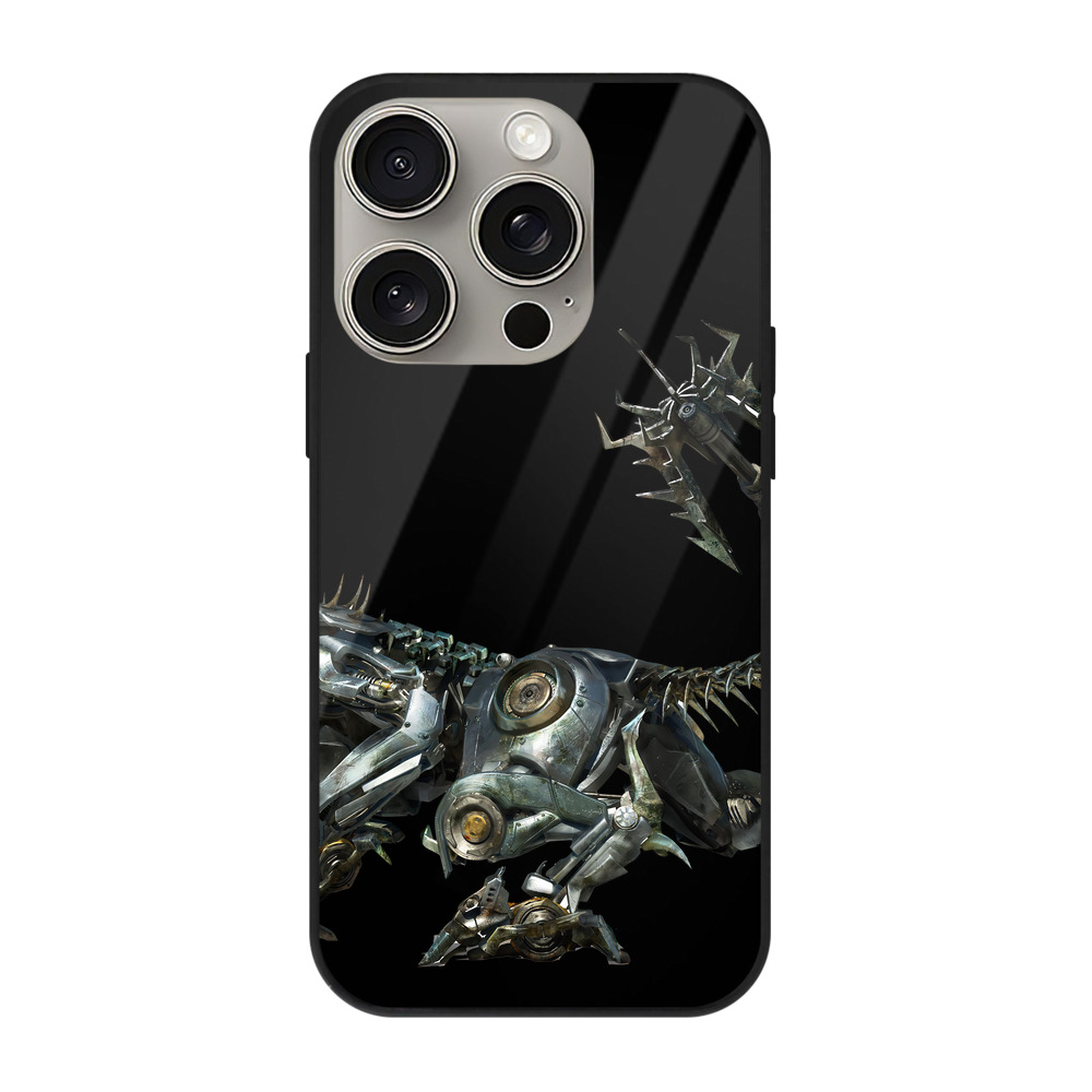（画像用） Transformers トランスフォーマー 【iPhone15Pro対応】スマホケース 耐衝撃＆黄変防止 背面ガラス