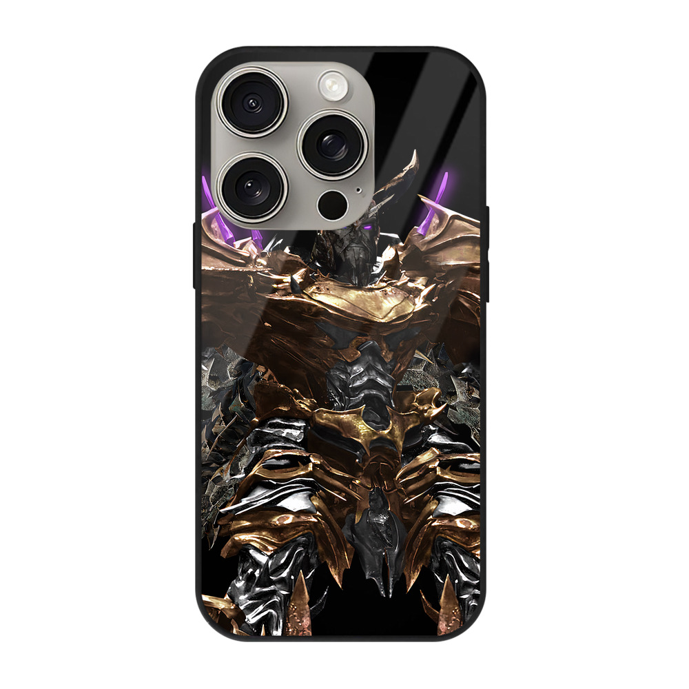 （画像用） Transformers トランスフォーマー 【iPhone15Pro対応】スマホケース 耐衝撃＆黄変防止 背面ガラス