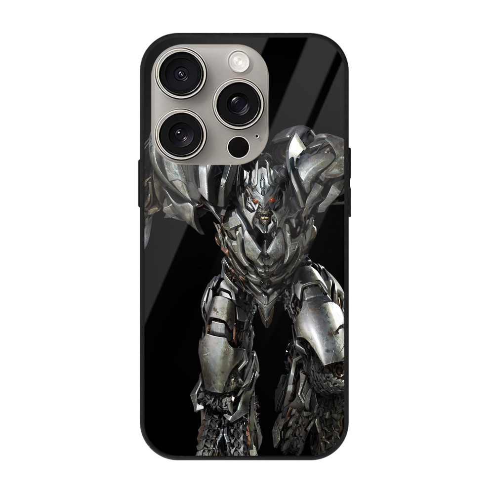 （画像用） Transformers トランスフォーマー 【iPhone15Pro対応】スマホケース 耐衝撃＆黄変防止 背面ガラス