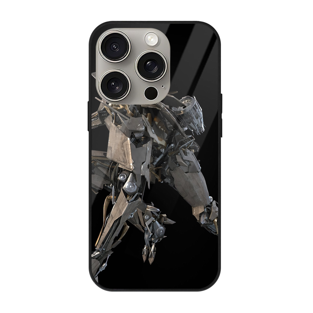 （画像用） Transformers トランスフォーマー 【iPhone15Pro対応】スマホケース 耐衝撃＆黄変防止 背面ガラス