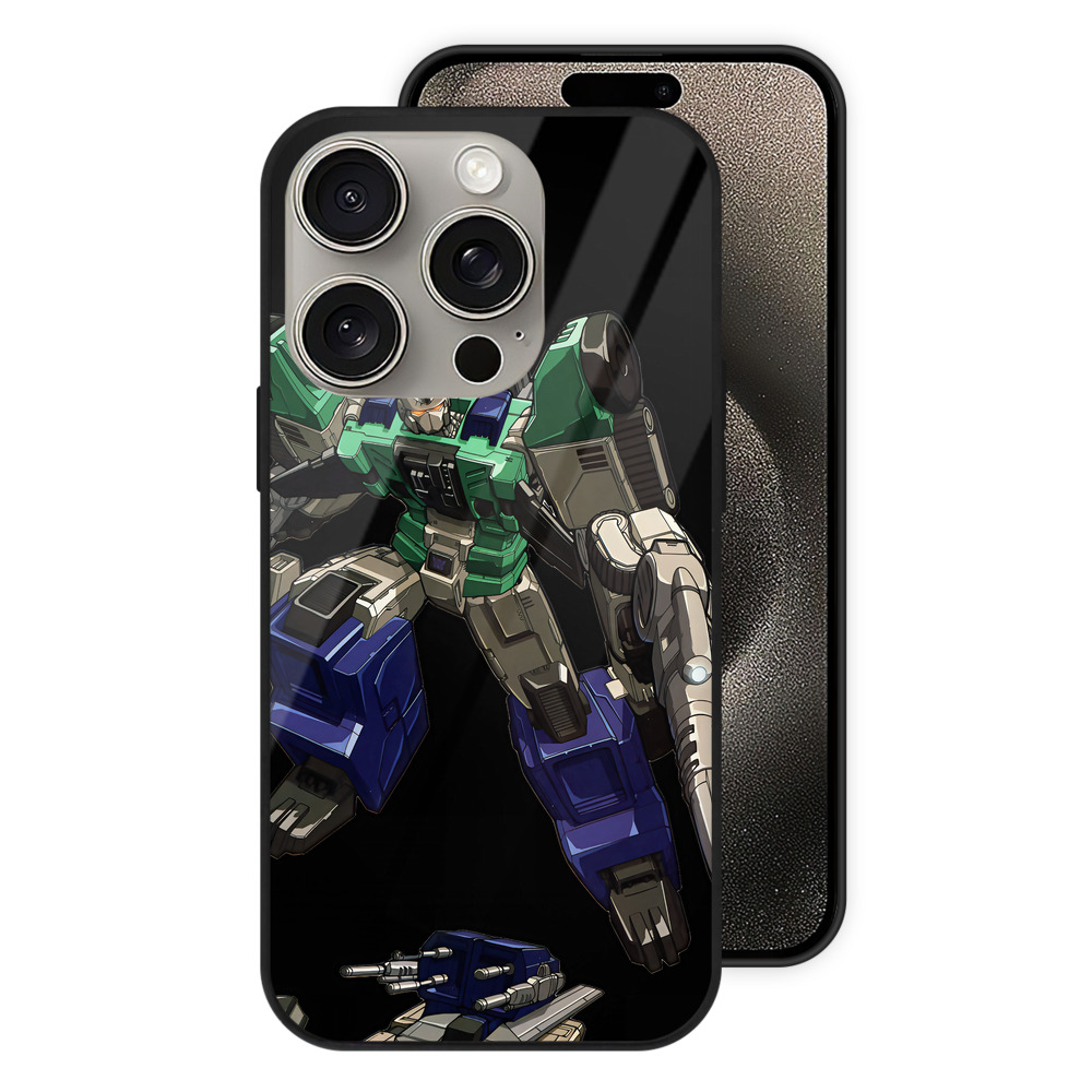 （画像用） Transformers トランスフォーマー 【iPhone15Pro対応】スマホケース 耐衝撃＆黄変防止 背面ガラス