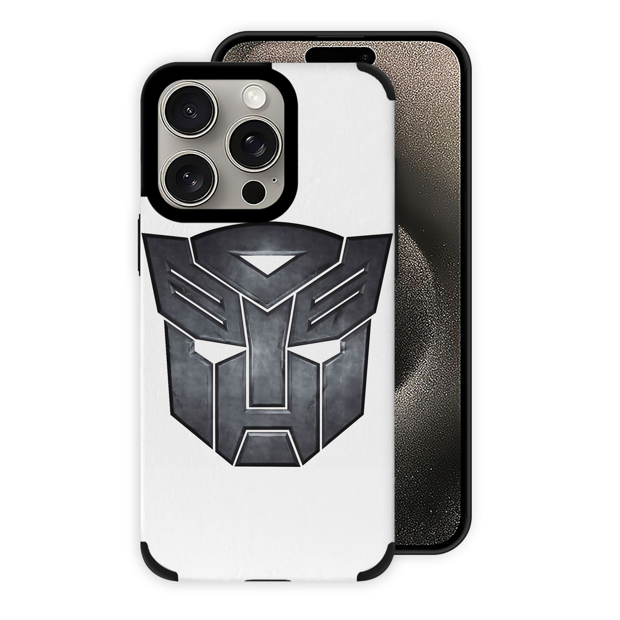 （画像用） Transformers トランスフォーマー 【iPhone15ProMax対応】 PUレザー スマホケース 耐衝撃＆黄変防止