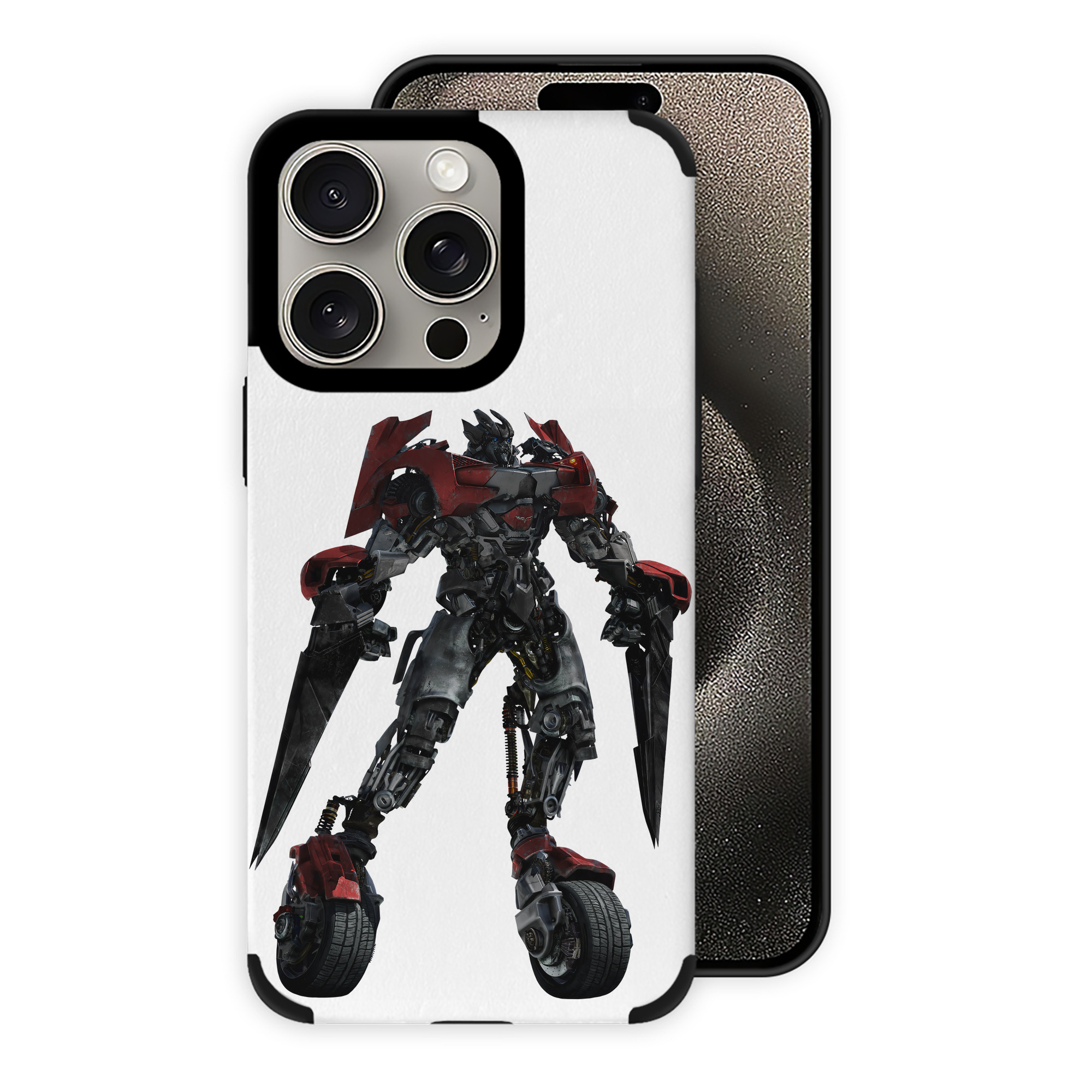 （画像用） Transformers トランスフォーマー 【iPhone15ProMax対応】 PUレザー スマホケース 耐衝撃＆黄変防止