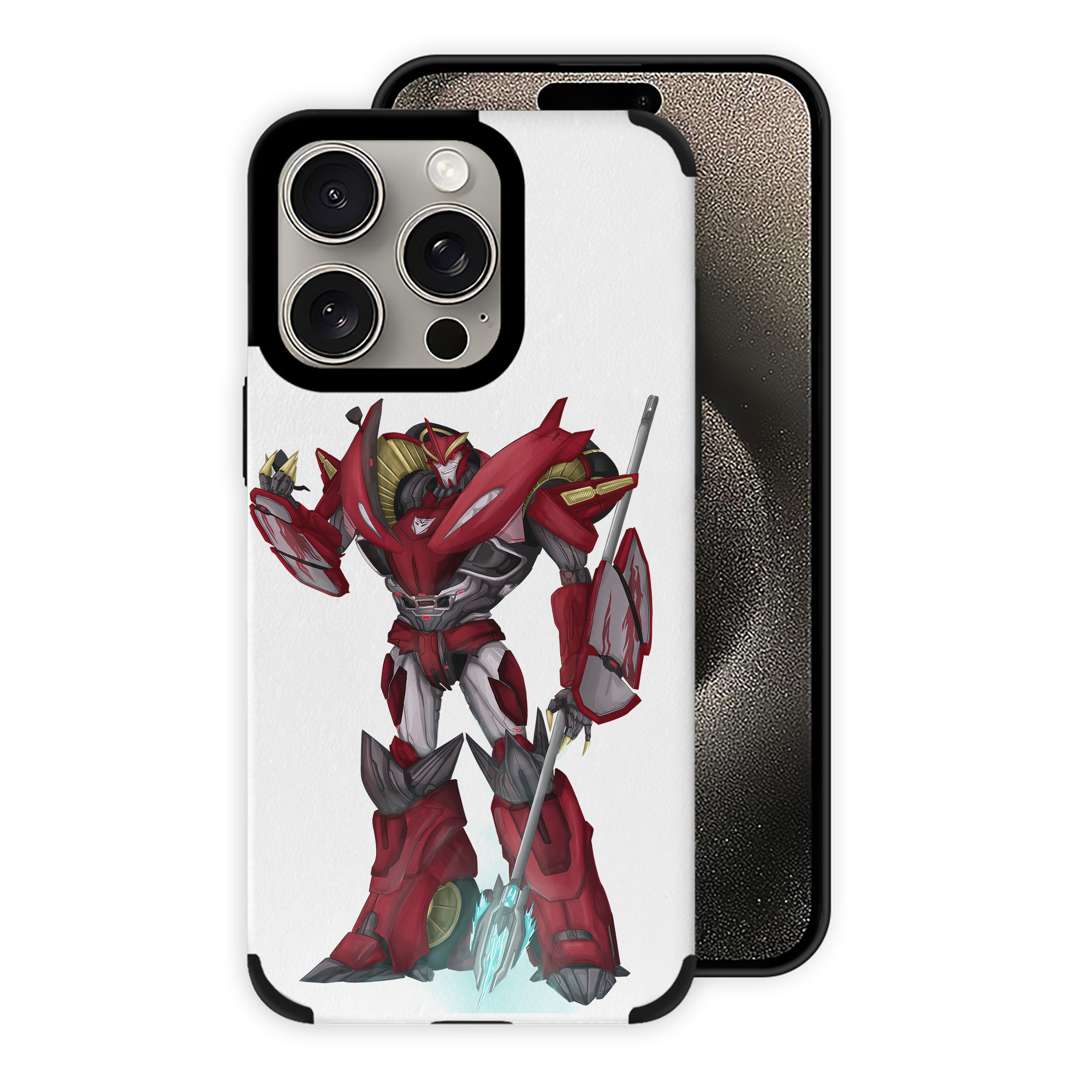 （画像用） Transformers トランスフォーマー 【iPhone15ProMax対応】 PUレザー スマホケース 耐衝撃＆黄変防止