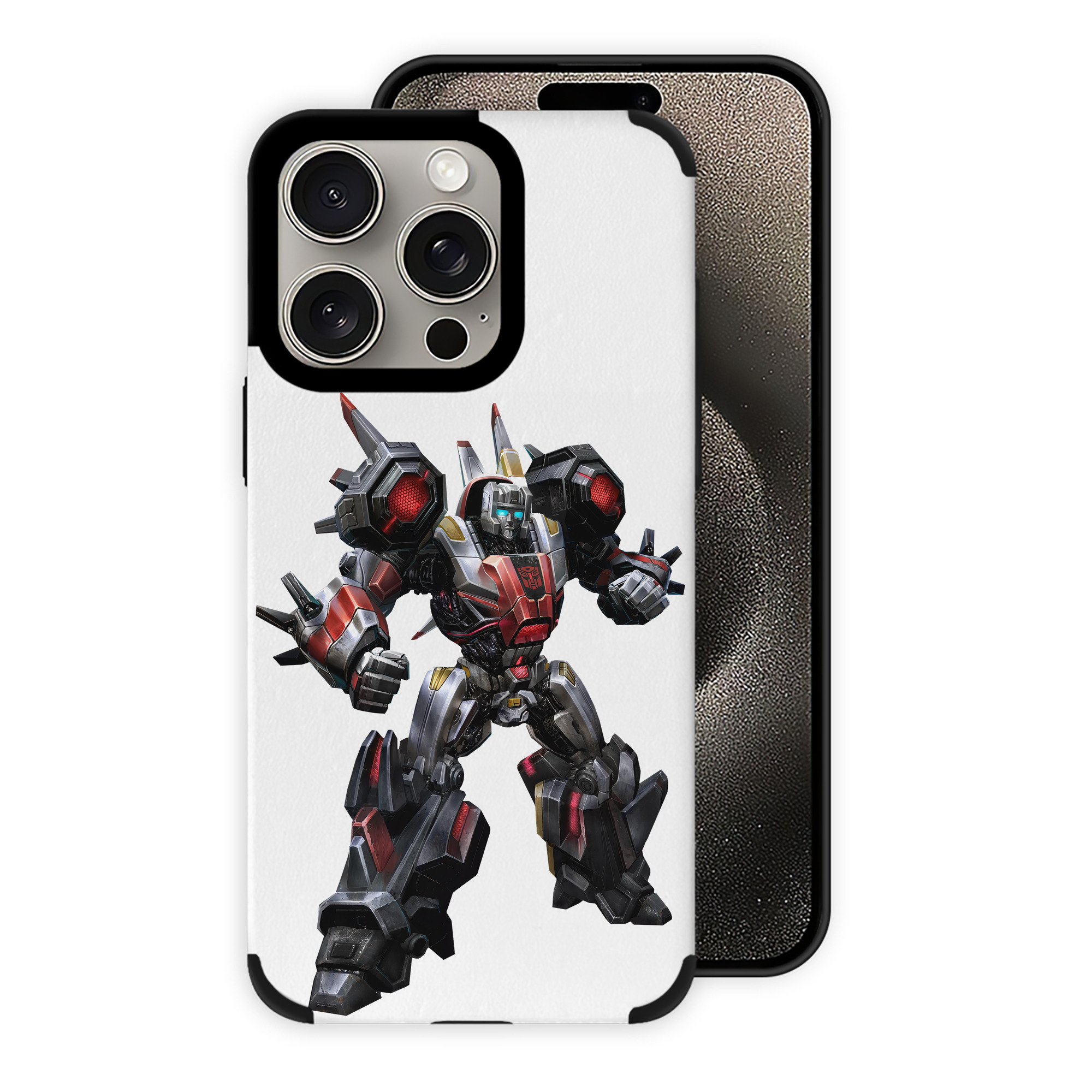 （画像用） Transformers トランスフォーマー 【iPhone15ProMax対応】 PUレザー スマホケース 耐衝撃＆黄変防止