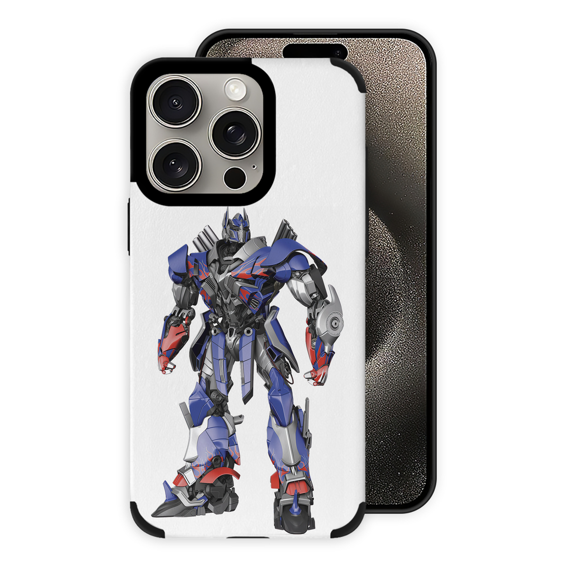 （画像用） Transformers トランスフォーマー 【iPhone15ProMax対応】 PUレザー スマホケース 耐衝撃＆黄変防止