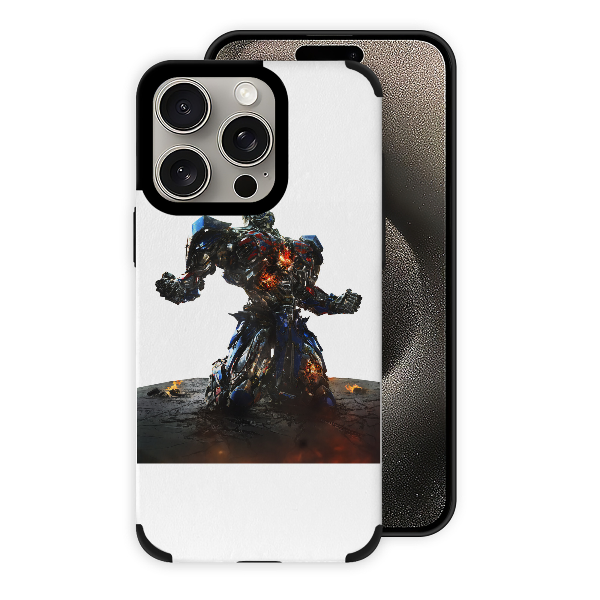 （画像用） Transformers トランスフォーマー 【iPhone15ProMax対応】 PUレザー スマホケース 耐衝撃＆黄変防止
