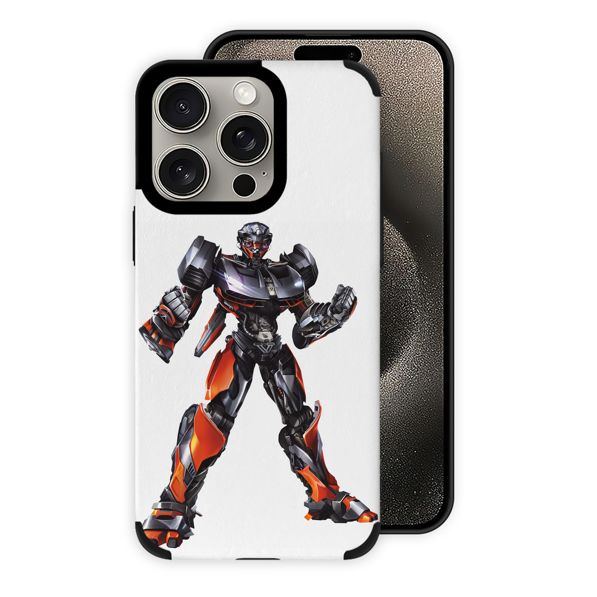 （画像用） Transformers トランスフォーマー 【iPhone15ProMax対応】 PUレザー スマホケース 耐衝撃＆黄変防止