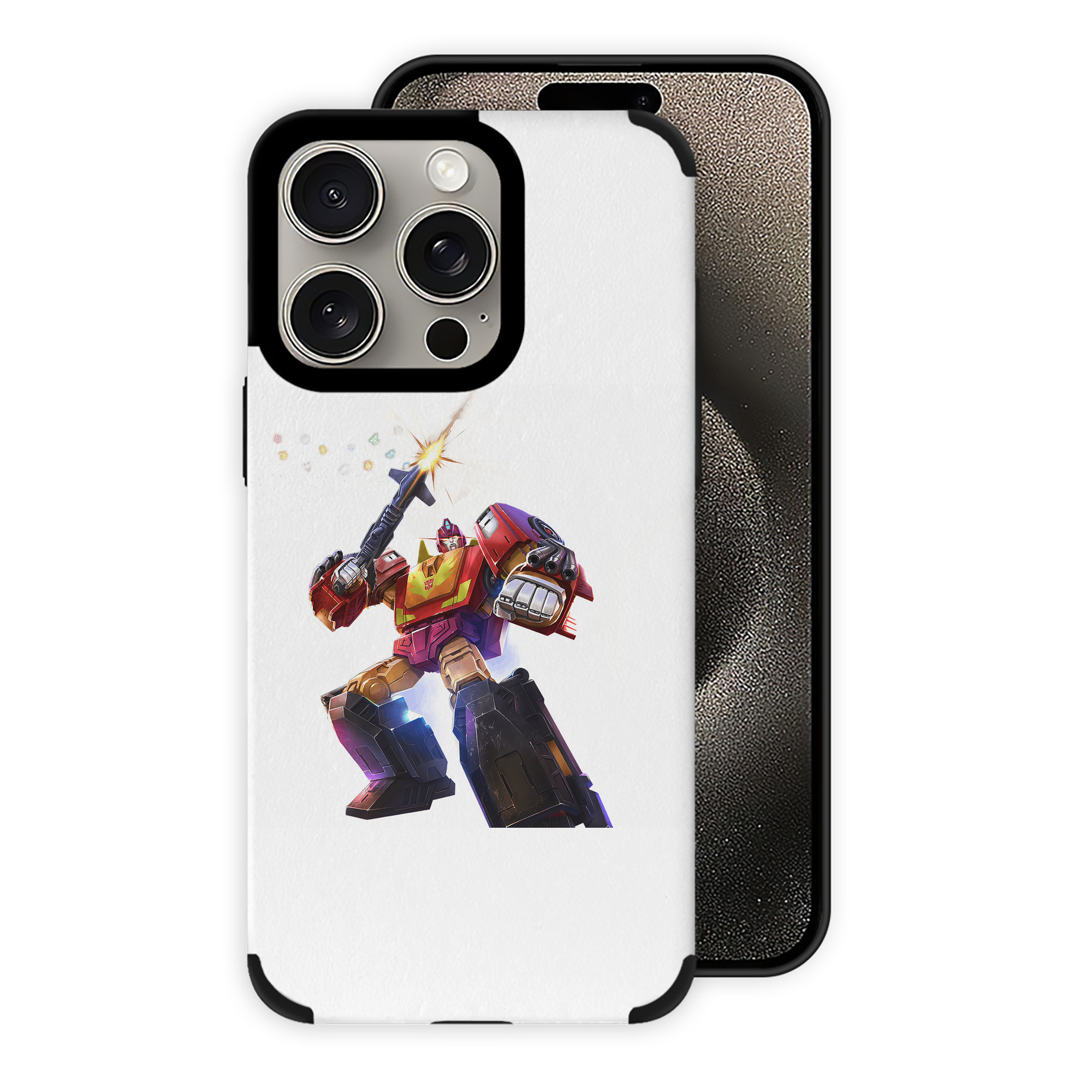 （画像用） Transformers トランスフォーマー 【iPhone15ProMax対応】 PUレザー スマホケース 耐衝撃＆黄変防止