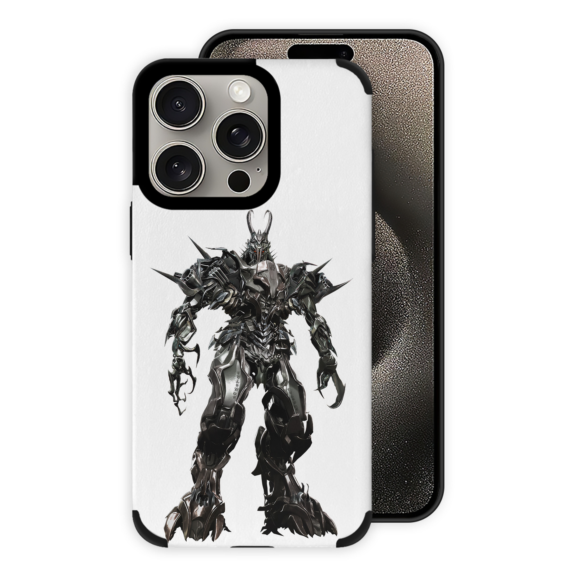 （画像用） Transformers トランスフォーマー 【iPhone15ProMax対応】 PUレザー スマホケース 耐衝撃＆黄変防止
