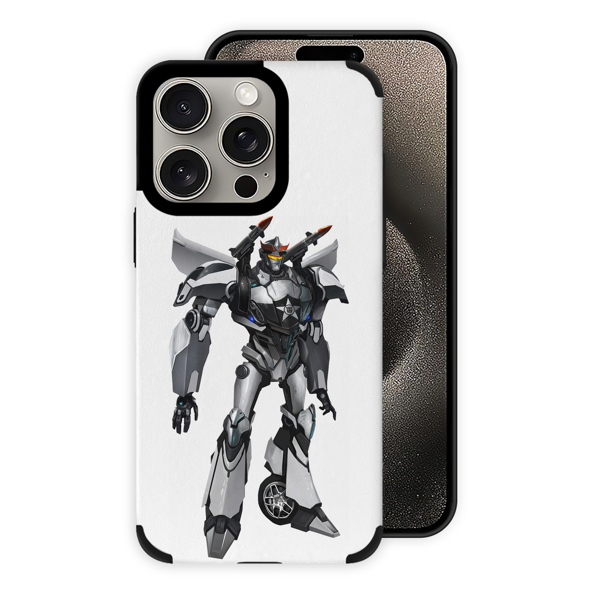 （画像用） Transformers トランスフォーマー 【iPhone15ProMax対応】 PUレザー スマホケース 耐衝撃＆黄変防止