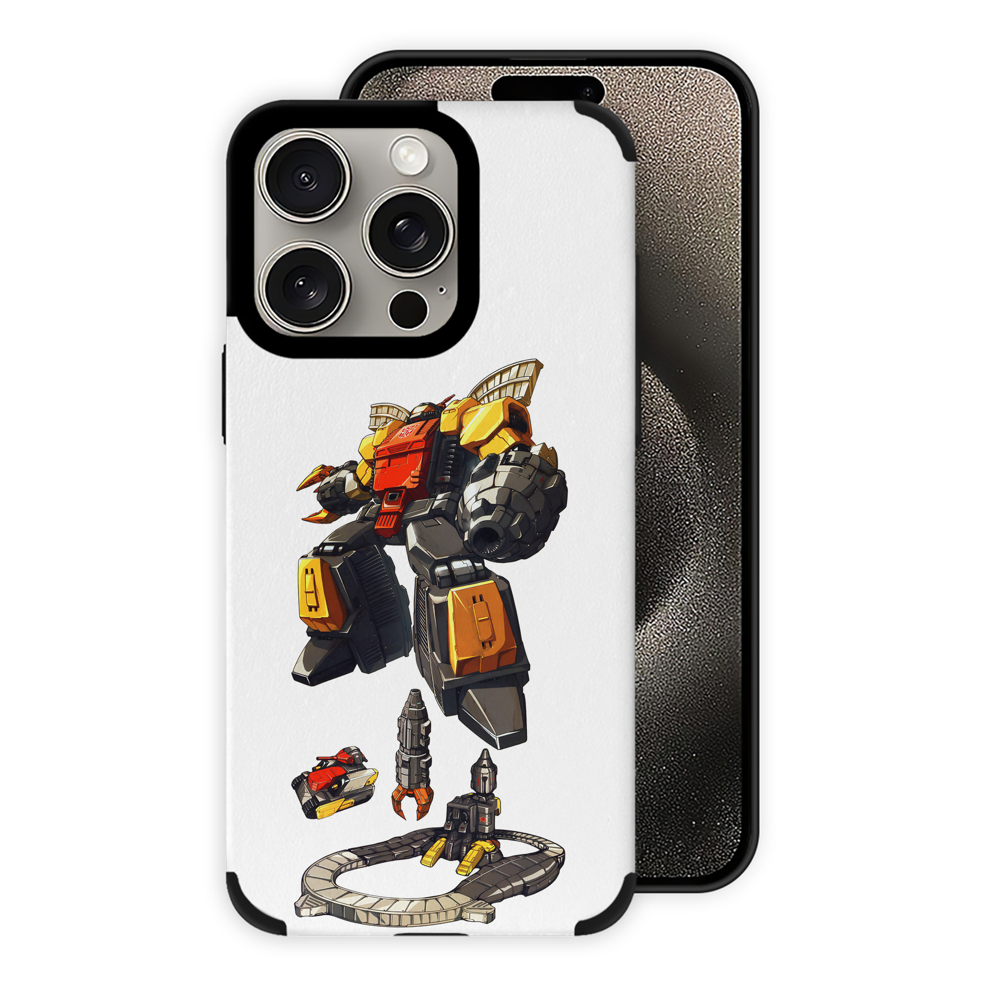 （画像用） Transformers トランスフォーマー 【iPhone15ProMax対応】 PUレザー スマホケース 耐衝撃＆黄変防止