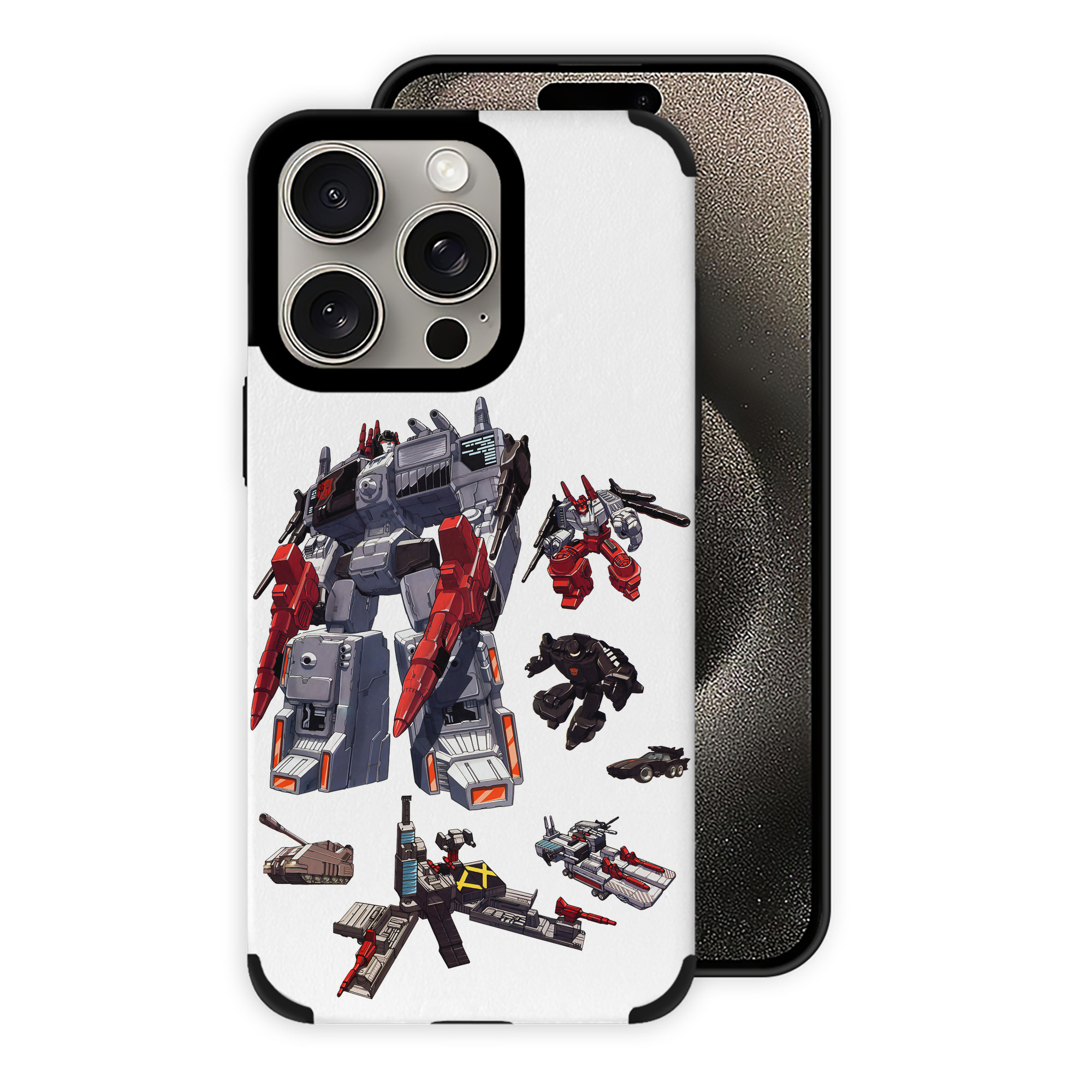 （画像用） Transformers トランスフォーマー 【iPhone15ProMax対応】 PUレザー スマホケース 耐衝撃＆黄変防止