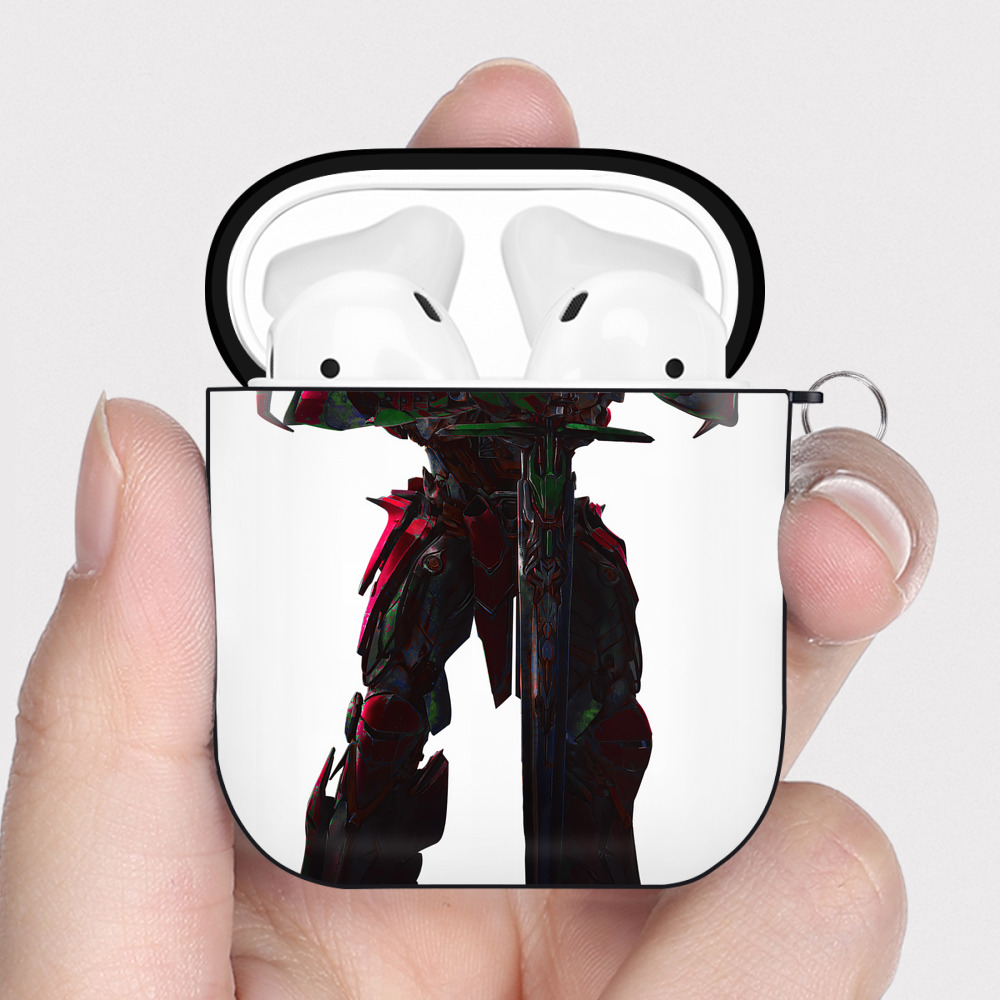 （画像用） Transformers トランスフォーマー AirPods 第2世代保護ケース ハードシェル ブラック 耐衝撃・防指紋・カラビナ付き