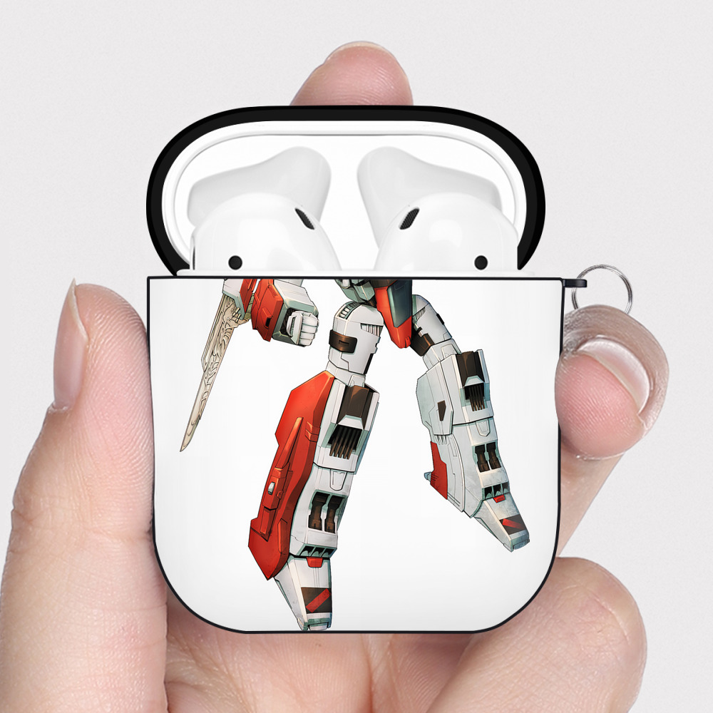 Transformers トランスフォーマー AirPods 第2世代保護ケース ハードシェル ブラック 耐衝撃・防指紋・カラビナ付き