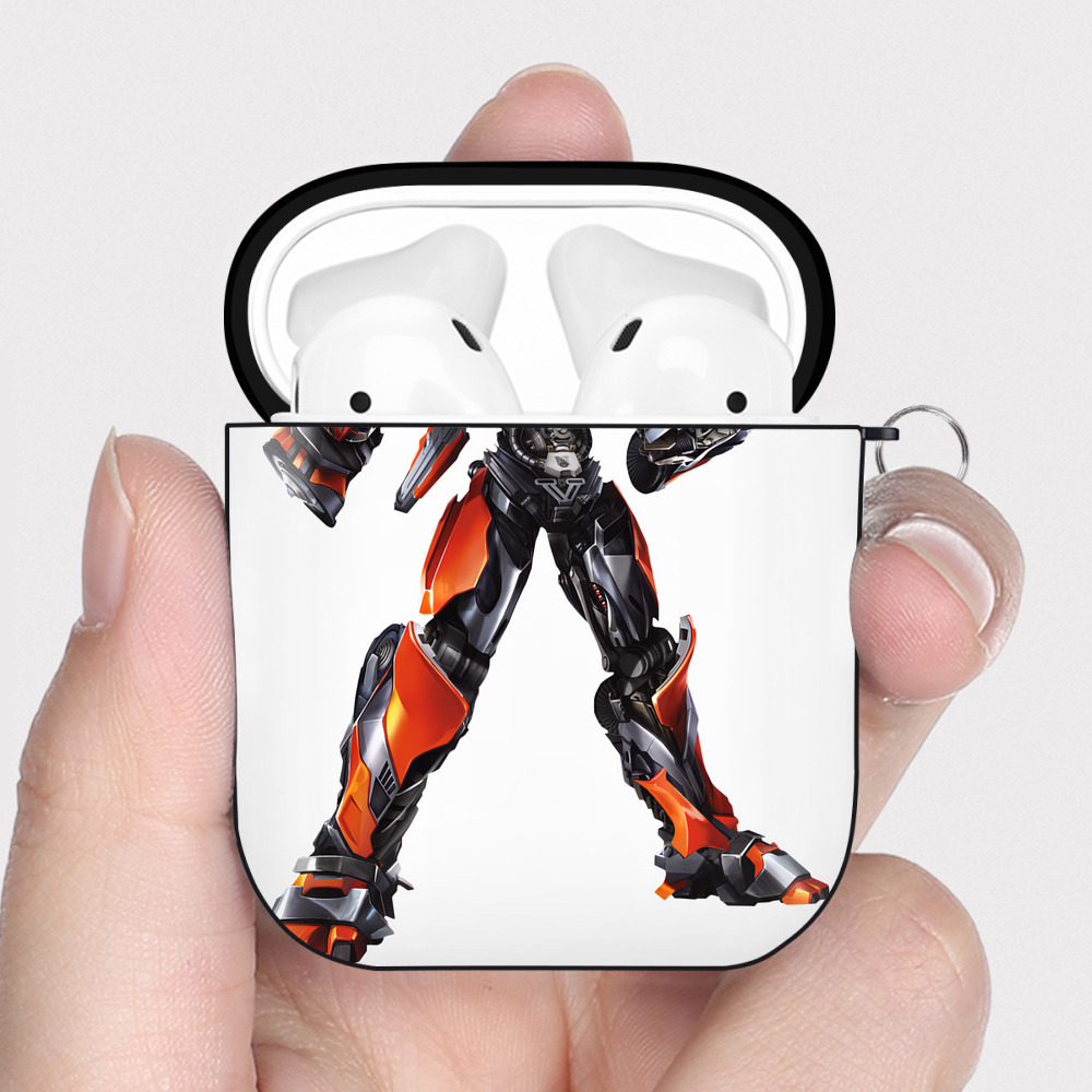 Transformers トランスフォーマー AirPods 第2世代保護ケース ハードシェル ブラック 耐衝撃・防指紋・カラビナ付き