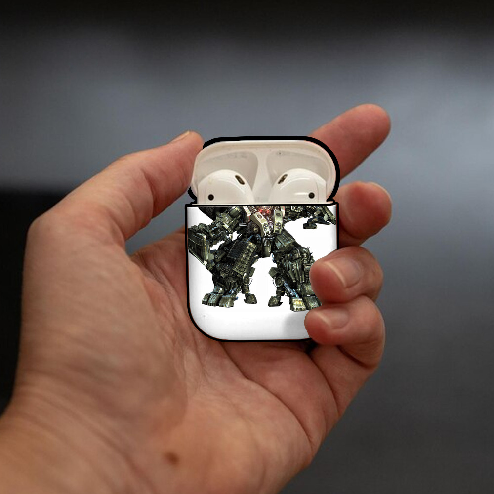 Transformers トランスフォーマー AirPods 第2世代保護ケース ハードシェル ブラック 耐衝撃・防指紋・カラビナ付き