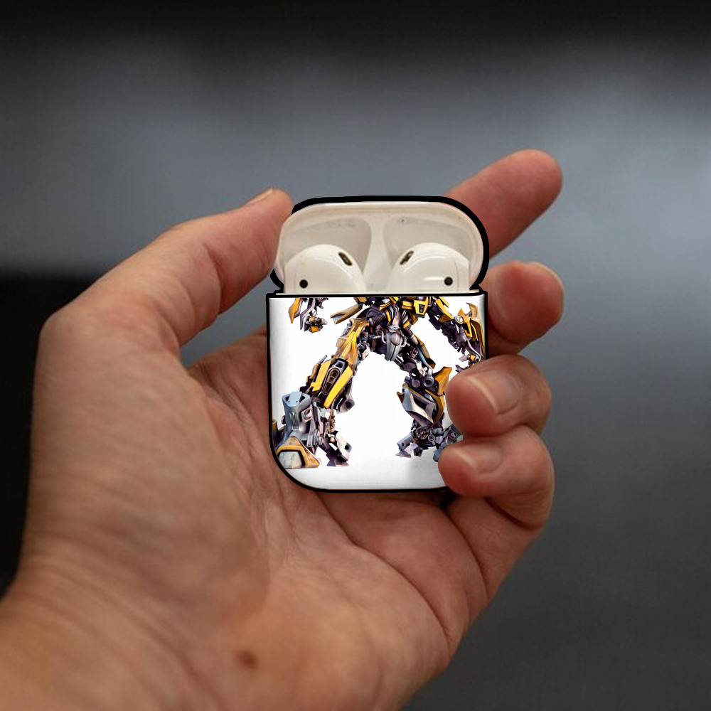 Transformers トランスフォーマー AirPods 第2世代保護ケース ハードシェル ブラック 耐衝撃・防指紋・カラビナ付き