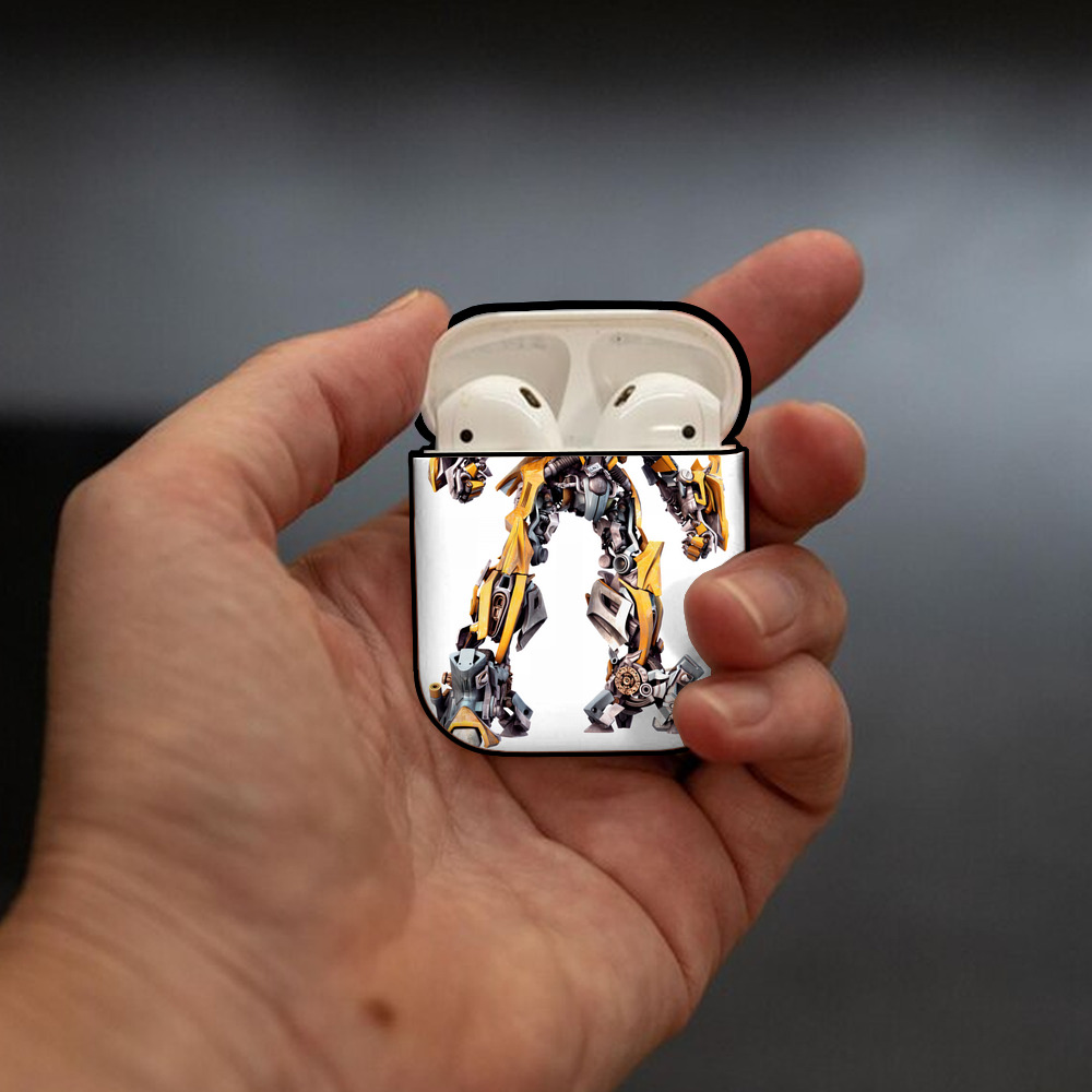 Transformers トランスフォーマー AirPods 第2世代保護ケース ハードシェル ブラック 耐衝撃・防指紋・カラビナ付き