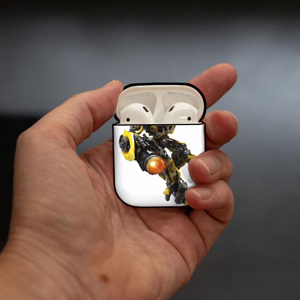 Transformers トランスフォーマー AirPods 第2世代保護ケース ハードシェル ブラック 耐衝撃・防指紋・カラビナ付き