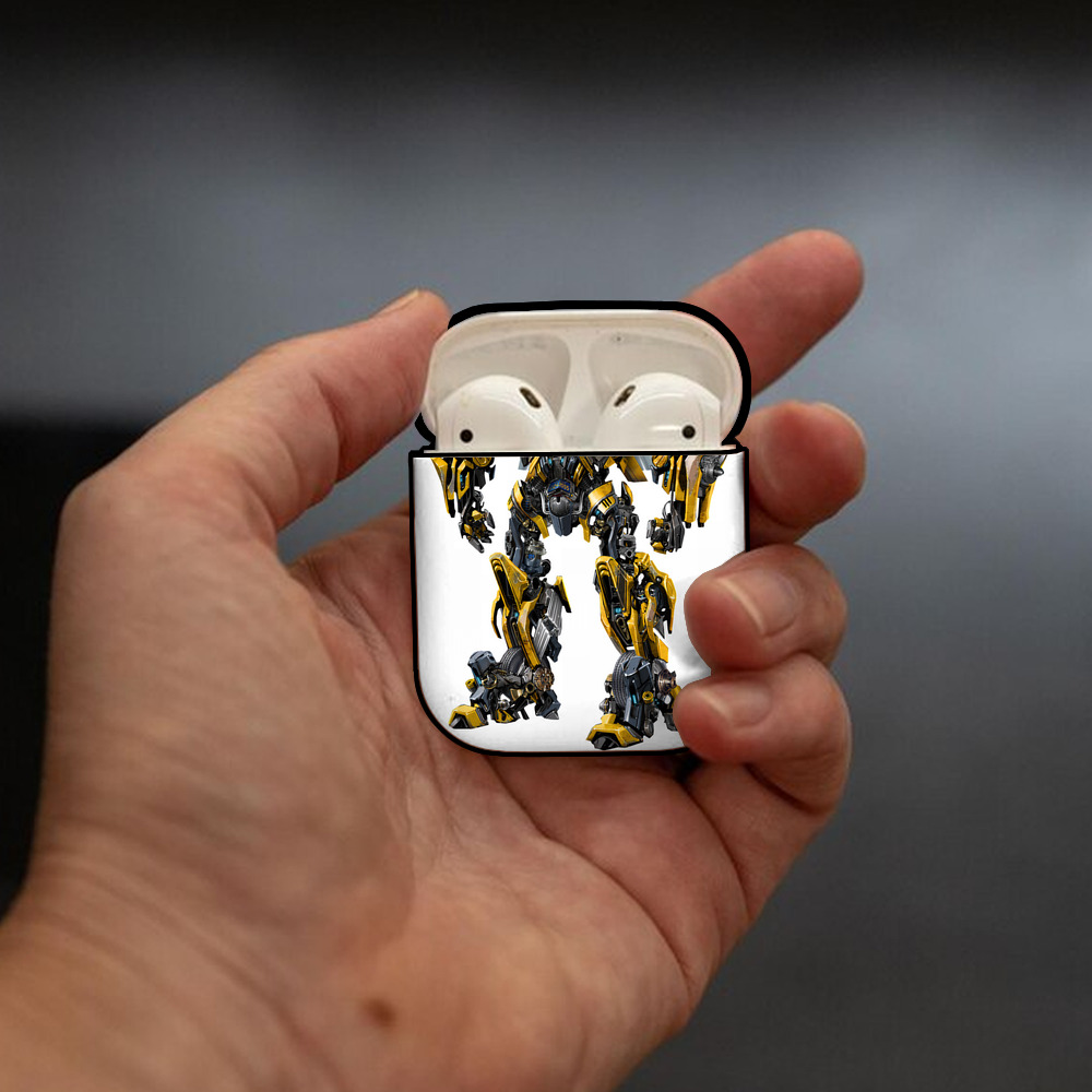 Transformers トランスフォーマー AirPods 第2世代保護ケース ハードシェル ブラック 耐衝撃・防指紋・カラビナ付き