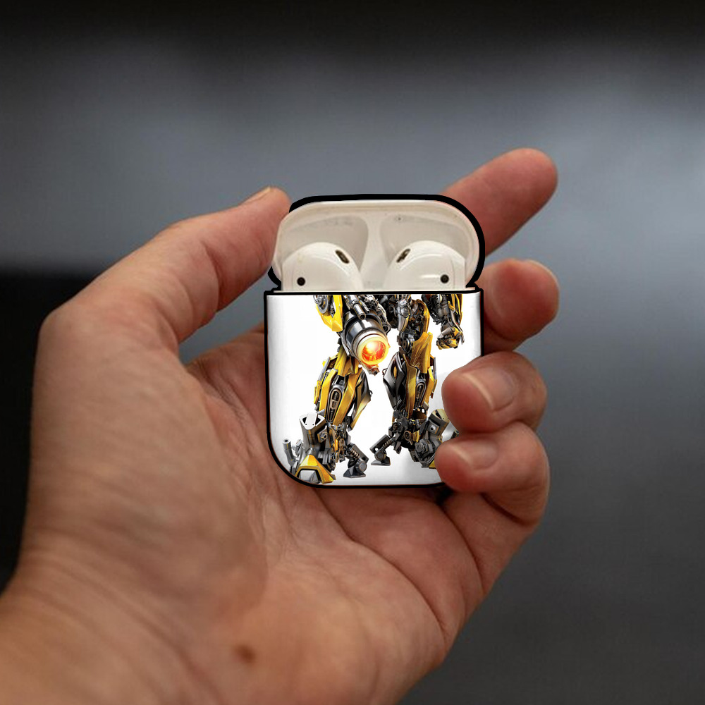 Transformers トランスフォーマー AirPods 第2世代保護ケース ハードシェル ブラック 耐衝撃・防指紋・カラビナ付き