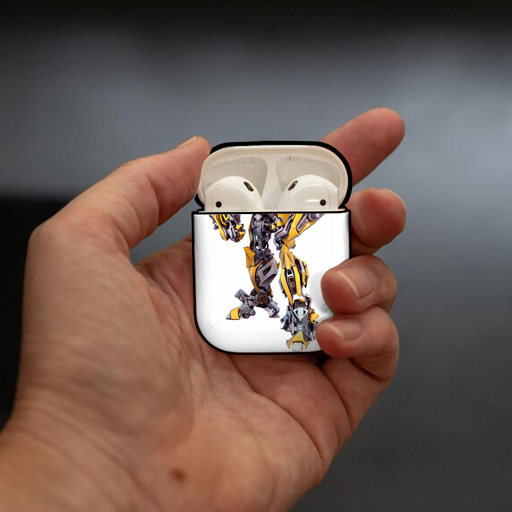 Transformers トランスフォーマー AirPods 第2世代保護ケース ハードシェル ブラック 耐衝撃・防指紋・カラビナ付き